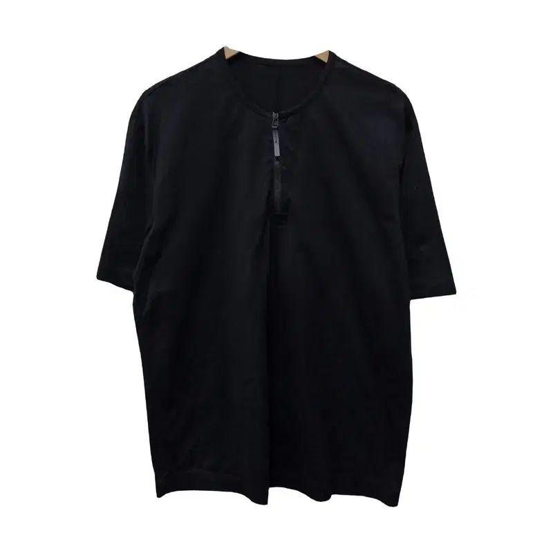 メンズ105/システム(The HANDSOME) ジップ ハーフ スリーブ Tシャツ