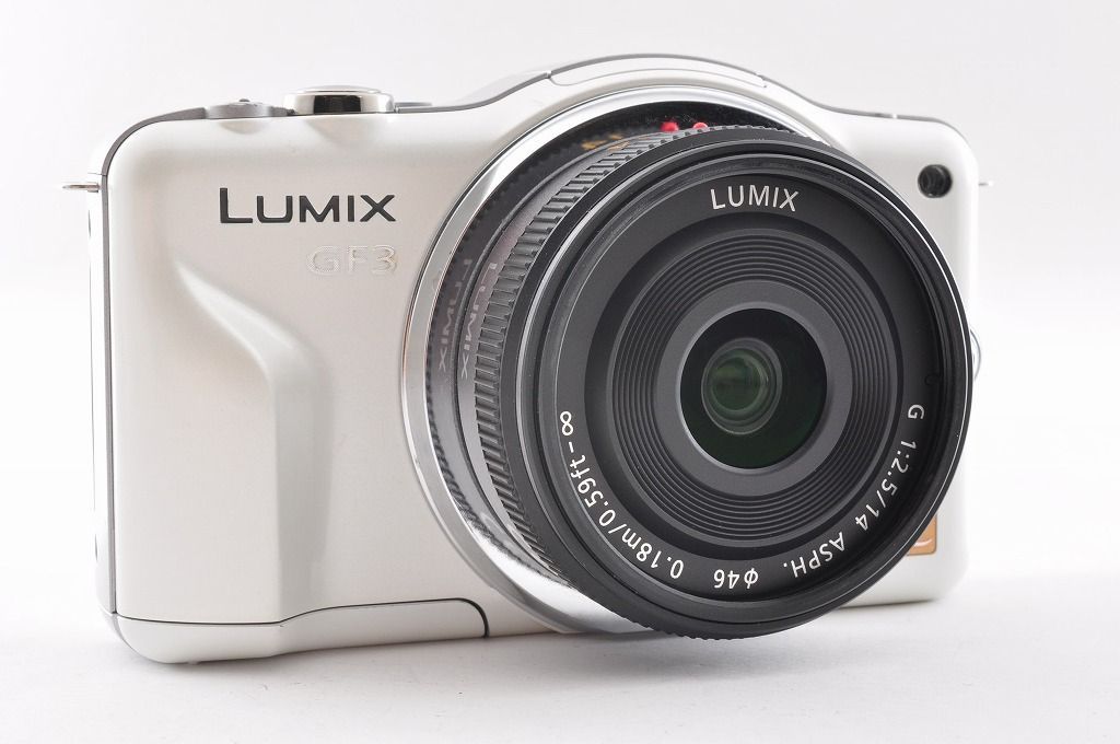 【たろちゃん】パナソニック　LUMIX GF3  ＋G 14mm F2.5 2ヶ月保証付き】Panasonic LUMIX DMC-GF3 ホワイト G 14mm F2.5 ASPH
