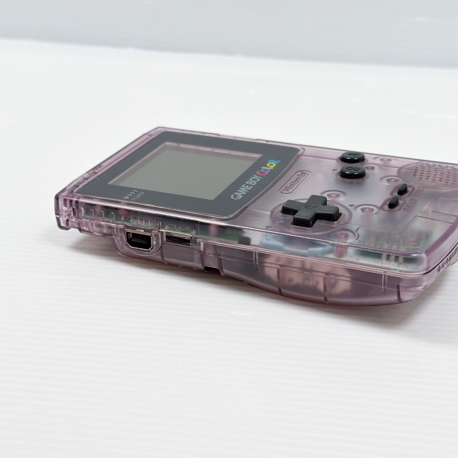 任天堂　ゲームボーイカラー本体　CGB-001　動作良好　クリアパープル　GAME BOY　COLOR　ニンテンドー 極美品 ゲームボーイカラー クリアパープル 動作確認済み ニンテンドー