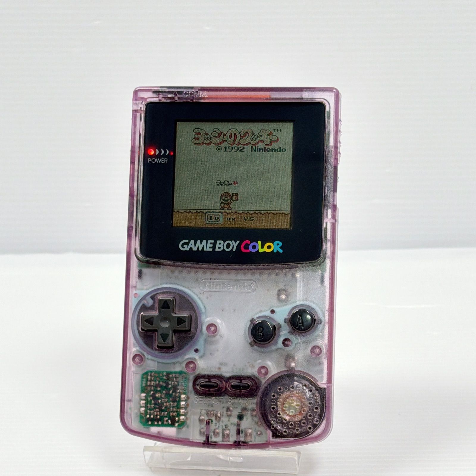 極美品 ゲームボーイカラー クリアパープル 動作確認済み ニンテンドー