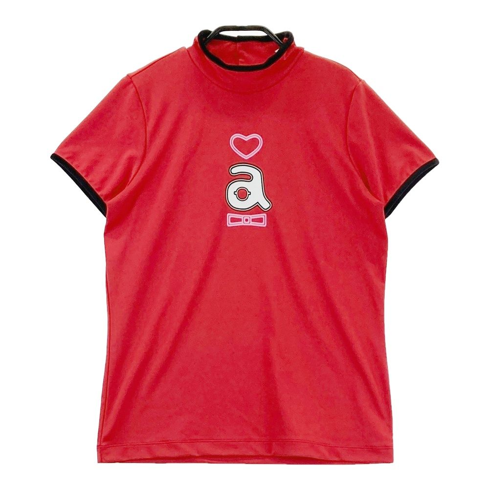 サイズ：38 ARCHIVIO アルチビオ 半袖ハイネックTシャツ レッド系 [240101695396] ゴルフウェア レディース ストスト