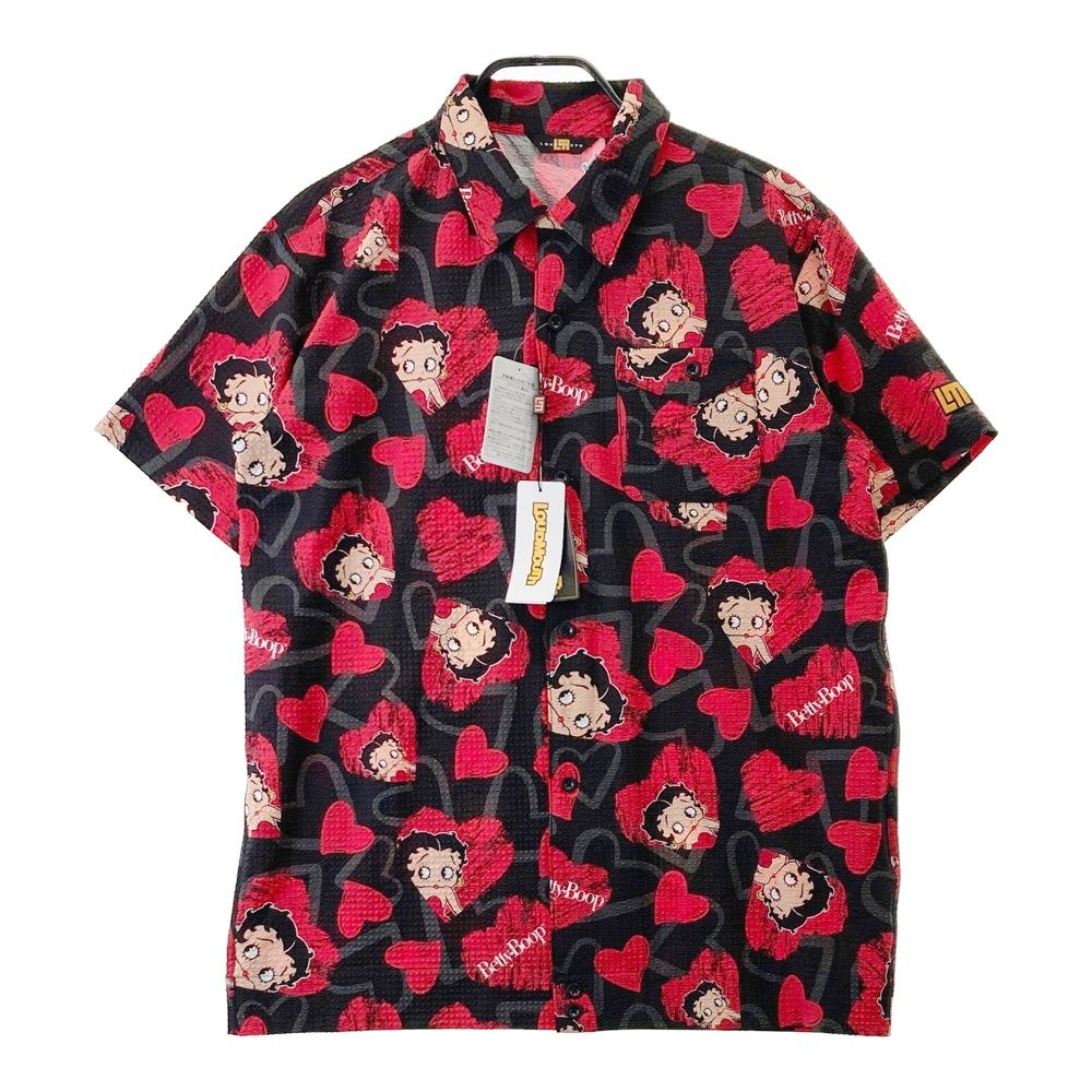 サイズ：L LOUD MOUTH ラウドマウス 半袖シャツ Betty Boop レッド系 [240101698172] ゴルフウェア メンズ ストスト