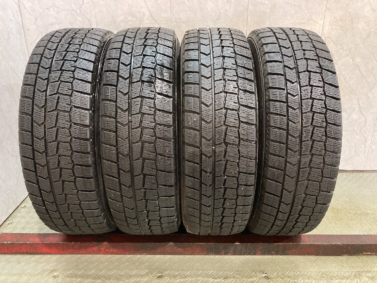 DUNLOP WINTER MAXX WM02 195/60R17 17インチ スタッドレス 4本 24年製 バリ溝 60プリウス ライズ ロッキー等　(KTD754)