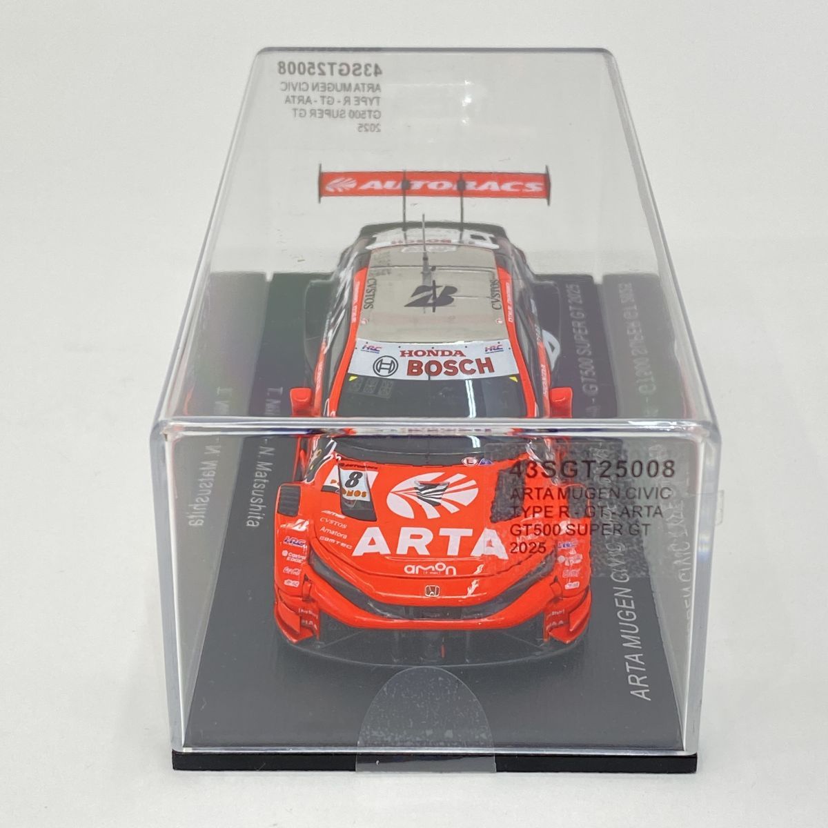 ケース未開封】スパーク 1/43 ARTA MUGEN CIVIC TYPE R-GT ARTA GT500