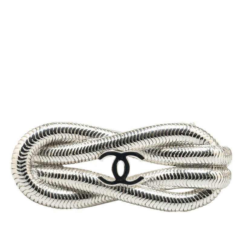 ひ*ろ様 CHANEL シルバー　ブローチ ツイストロープ シャネル ココマーク ヴィンテージ ブローチ 97P ロープモチーフ