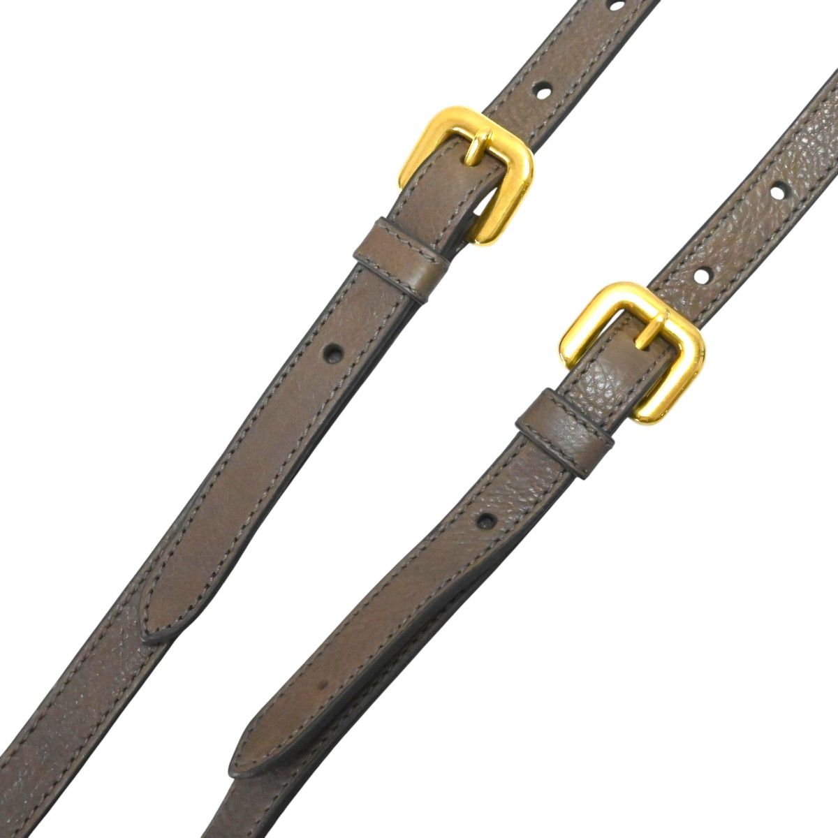PRADA プラダ レザー ショルダーストラップ チャ/ゴールド K2605-k050