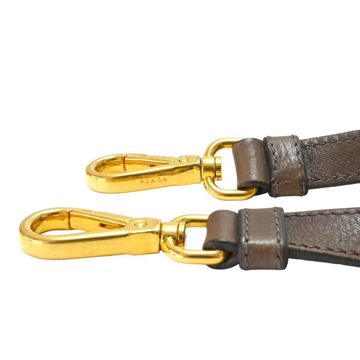 PRADA プラダ レザー ショルダーストラップ チャ/ゴールド K2605-k050