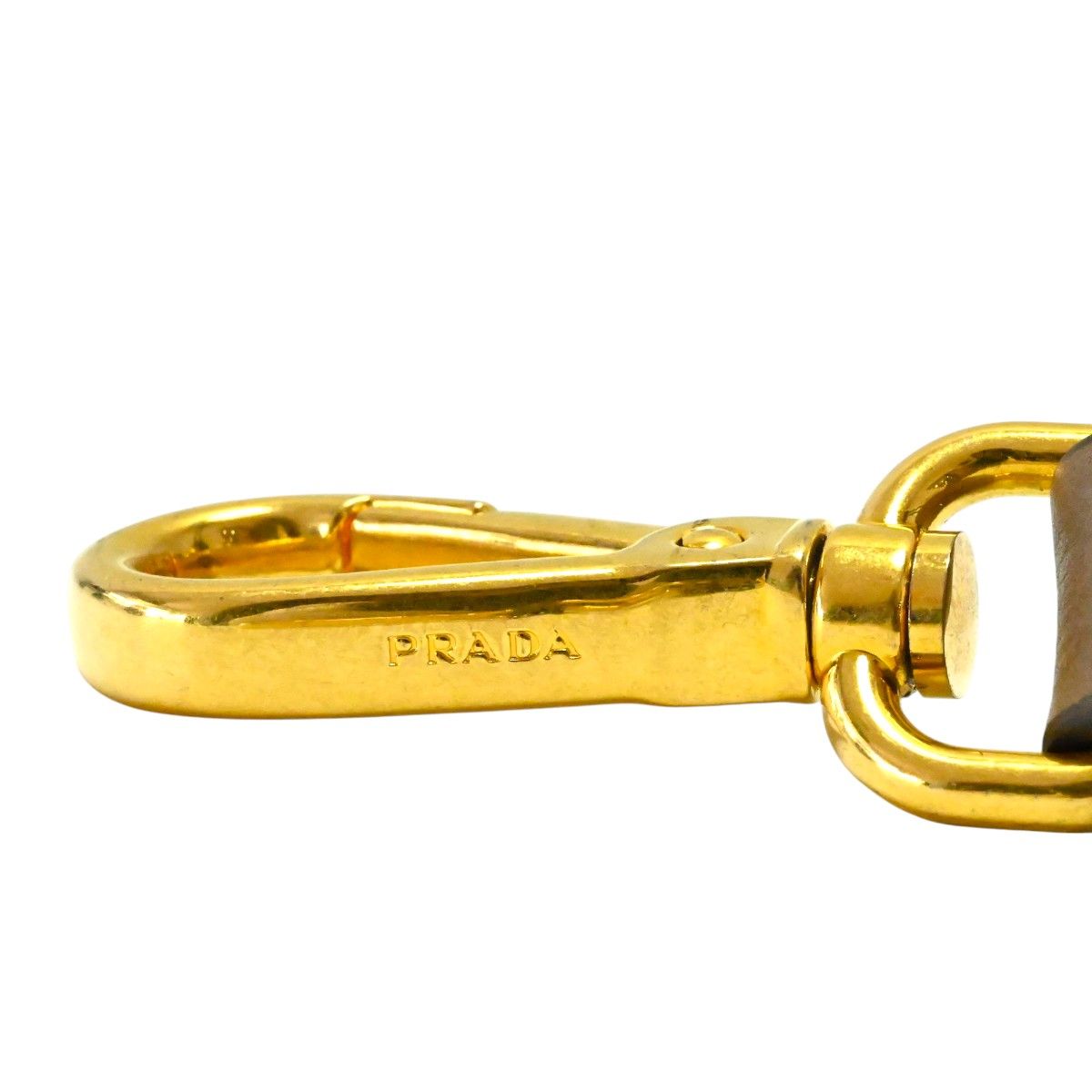 PRADA プラダ レザー ショルダーストラップ チャ/ゴールド K2605-k050