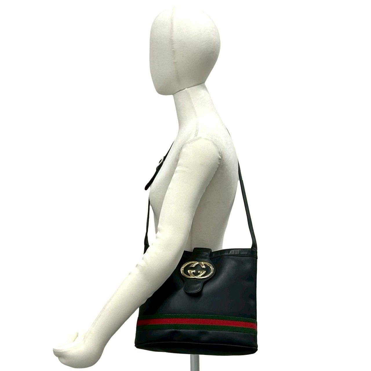 グッチ　ビジネスバッグ　シェリーライン 極 美品 GUCCI グッチ オールドグッチ ヴィンテージ シェリーライン GG