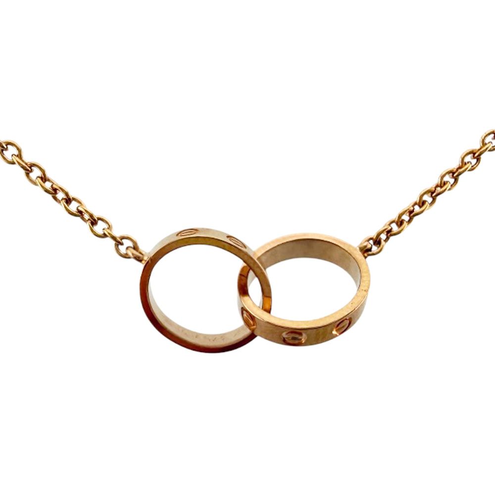 カルティエ ベビーラブ ネックレス 18金 K18ピンクゴールド レディース CARTIER 中古 カルティエ