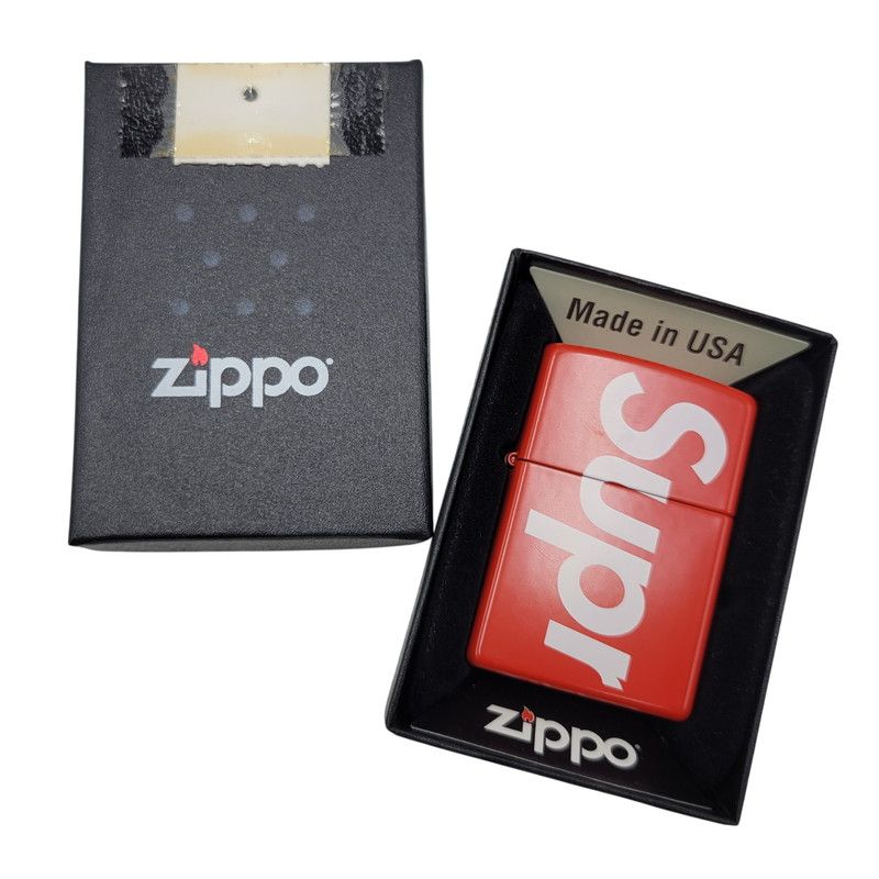 【中古美品】 Supreme シュプリーム LOGO ZIPPO ロゴ ジッポ ライター 【208-260526-as-01-izu】