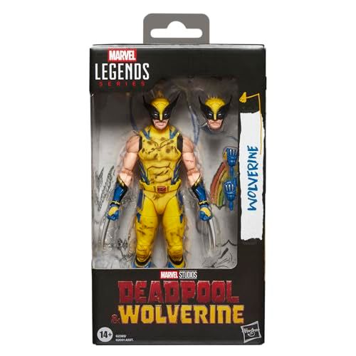 ハズブロ(Hasbro)MARVEL マーベルレジェンド・シリーズ ウルヴァリン、 マーベルスタジオ デッドプール&ウルヴァリン(バトルダメージスーツ) コレクション用 15 cm アクションフィギュア G2365 正規品YZ 8e153bd5