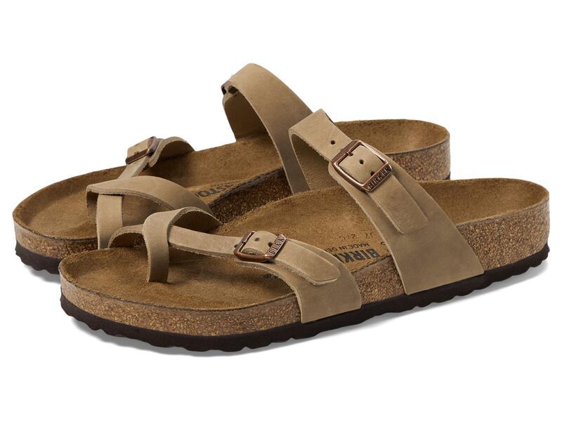 ビルケンシュトック レディース シューズ サンダル レザー Birkenstock Mayari Oiled Leather Tobacco Brown O ブラウン