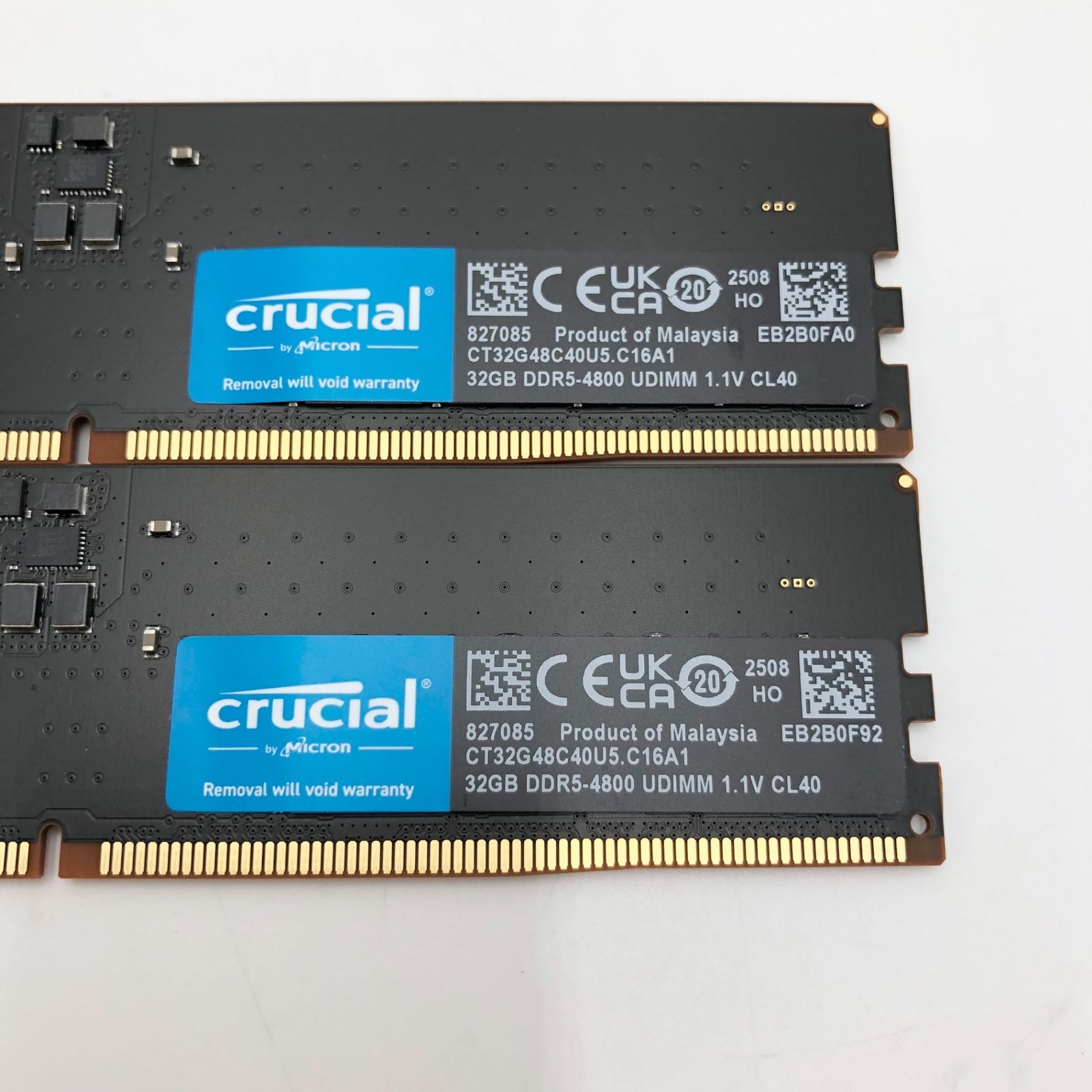 クルーシャル PC用メモリ DDR5-4800 32GB×2枚 (64GB) クルーシャル (マイクロン製) デスクトップ用メモリ 32GBX2枚 DDR5