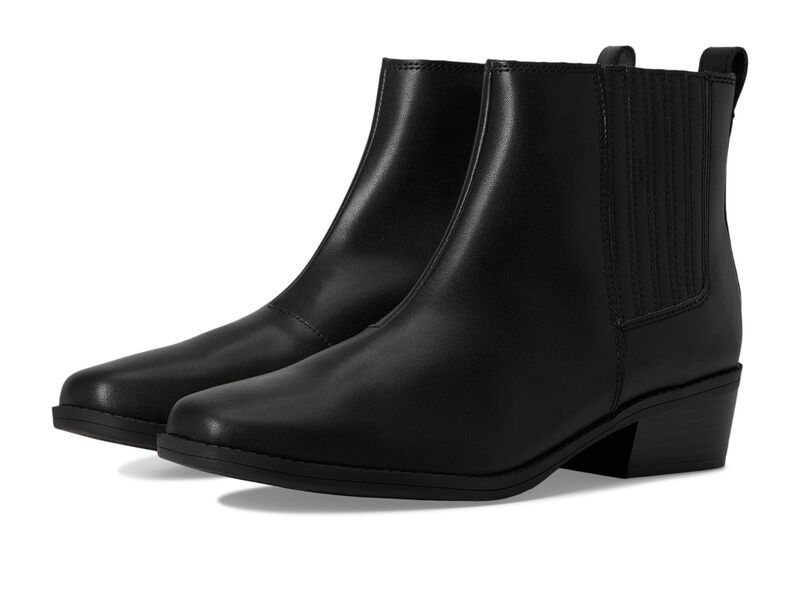 クラークス レディース シューズ ブーツ・レインブーツ Clarks Danyelle Skip Black Leather ブラック