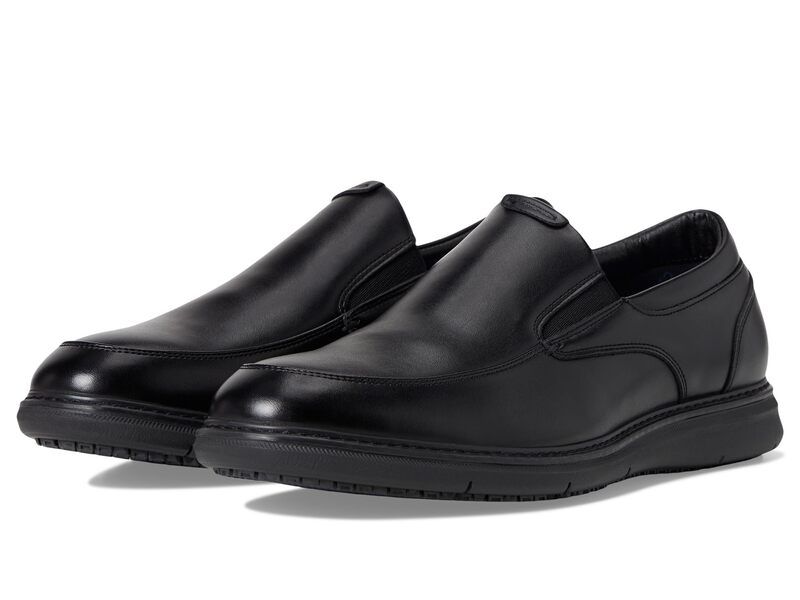 ノンブッシュ メンズ シューズ オックスフォード Nunn Bush Chase Slip Resistant Work SlipOn for Restaurant Food Service Hospitality Black ブラック