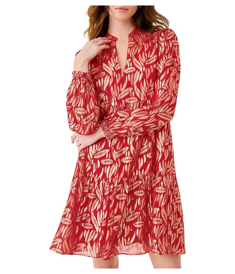 リリーピュリッツァー レディース トップス ワンピース シルク Lilly Pulitzer Cornellia Silk Dress Cranberry Red レッド