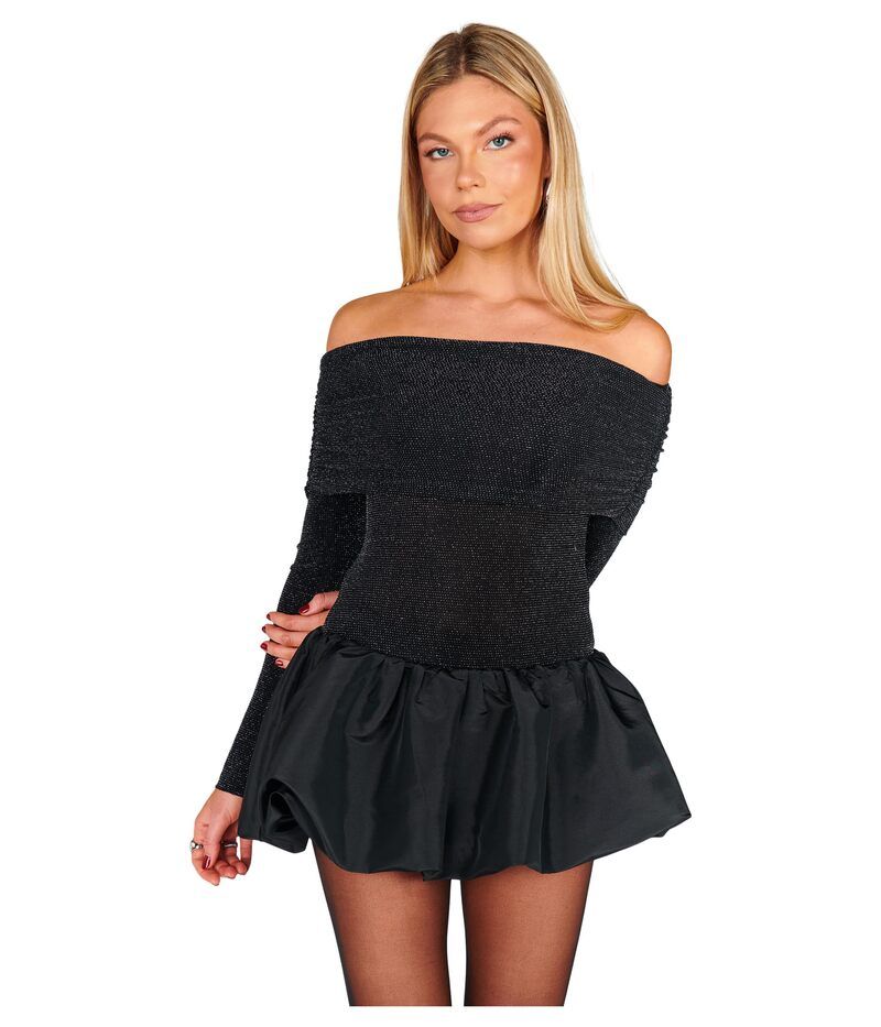 ウミーユアムーム レディース トップス ワンピース ミニワンピース ミニ Show Me Your Mumu Charlize Mini Dress Black Dancing Q ブラック