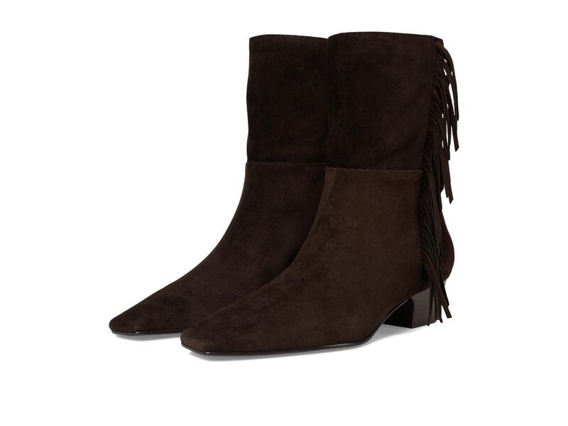 メイドウェル レディース シューズ ブーツ・レインブーツ スエード フリンジ Madewell Lia Fringe Boot Suede Dark Carob