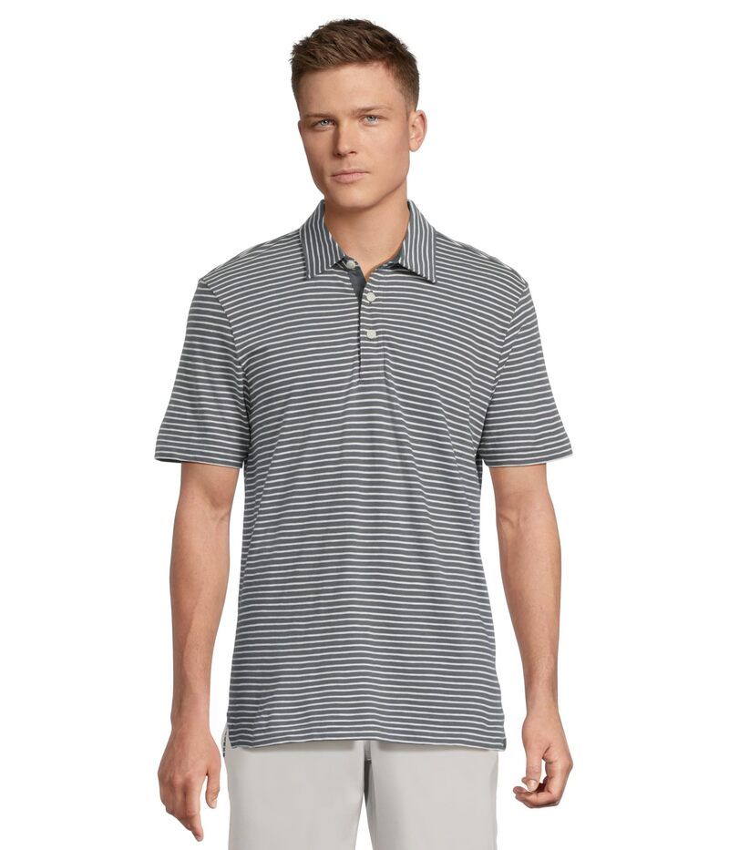 ファレティ メンズ トップス シャツ ポロシャツ Faherty Sunwashed Tshirt Polo Ocean Stone Str ストーン
