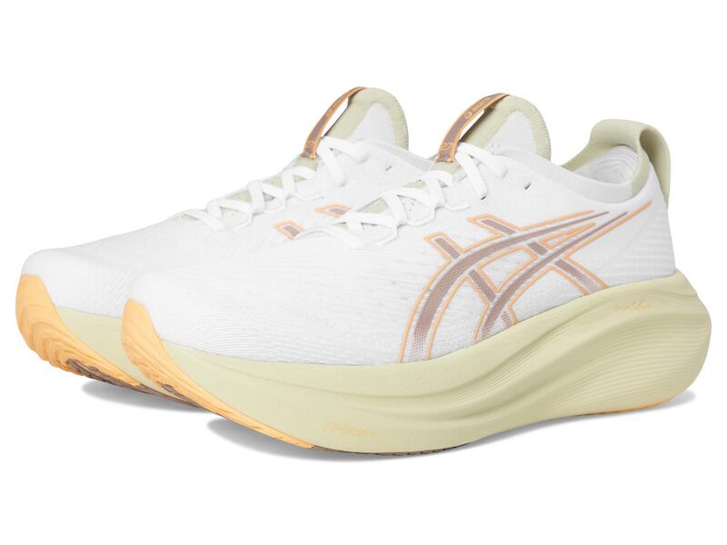 アシックス メンズ シューズ スニーカー ASICS GELNimbus 27 WhiteFawn ホワイト