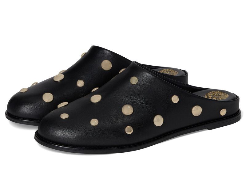 ヴィンスカムート レディース シューズ サンダル Vince Camuto Cassius Studded Flat Mule Black ブラック