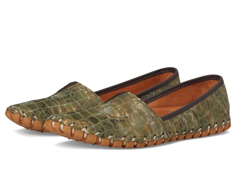 スプリングステップ レディース シューズ スリッポン・ローファー Spring Step Kathaletaspice Olive Multi オリーブ