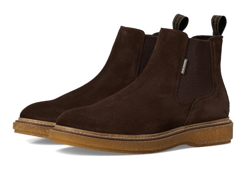 バブアー メンズ シューズ ブーツ・レインブーツ チェルシーブーツ チェルシー Barbour Tinstone Chelsea Boots Choc Suede