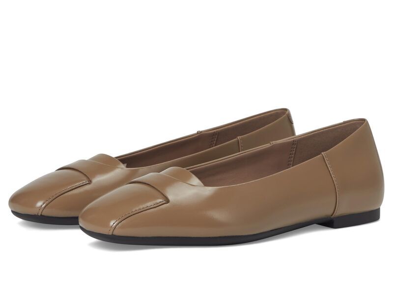 エコー レディース シューズ サンダル ECCO Margot Origami Ballerina Ballet Flat Taupe Patent トープ