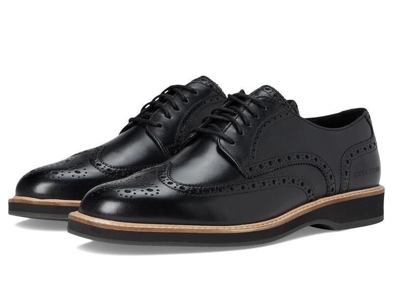 コールハーン メンズ シューズ オックスフォード ウィングチップ Cole Haan Morse Grand Wingtip Oxfords BlackBlackGra ブラック