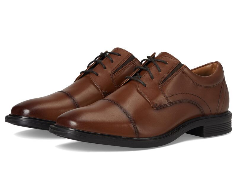 ノンブッシュ メンズ シューズ オックスフォード ダービー キャップ レース レザー Nunn Bush Stark Cap Toe Oxford Leather Business Formal Derby Dress CasualaceUp Cognac