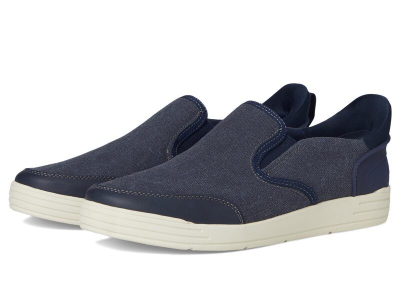 ノンブッシュ メンズ シューズ スニーカー Nunn Bush Kore City Walk Canvas EZ Moc Toe SlipOn Sneakers Easy On and Easy Off Blue ブルー