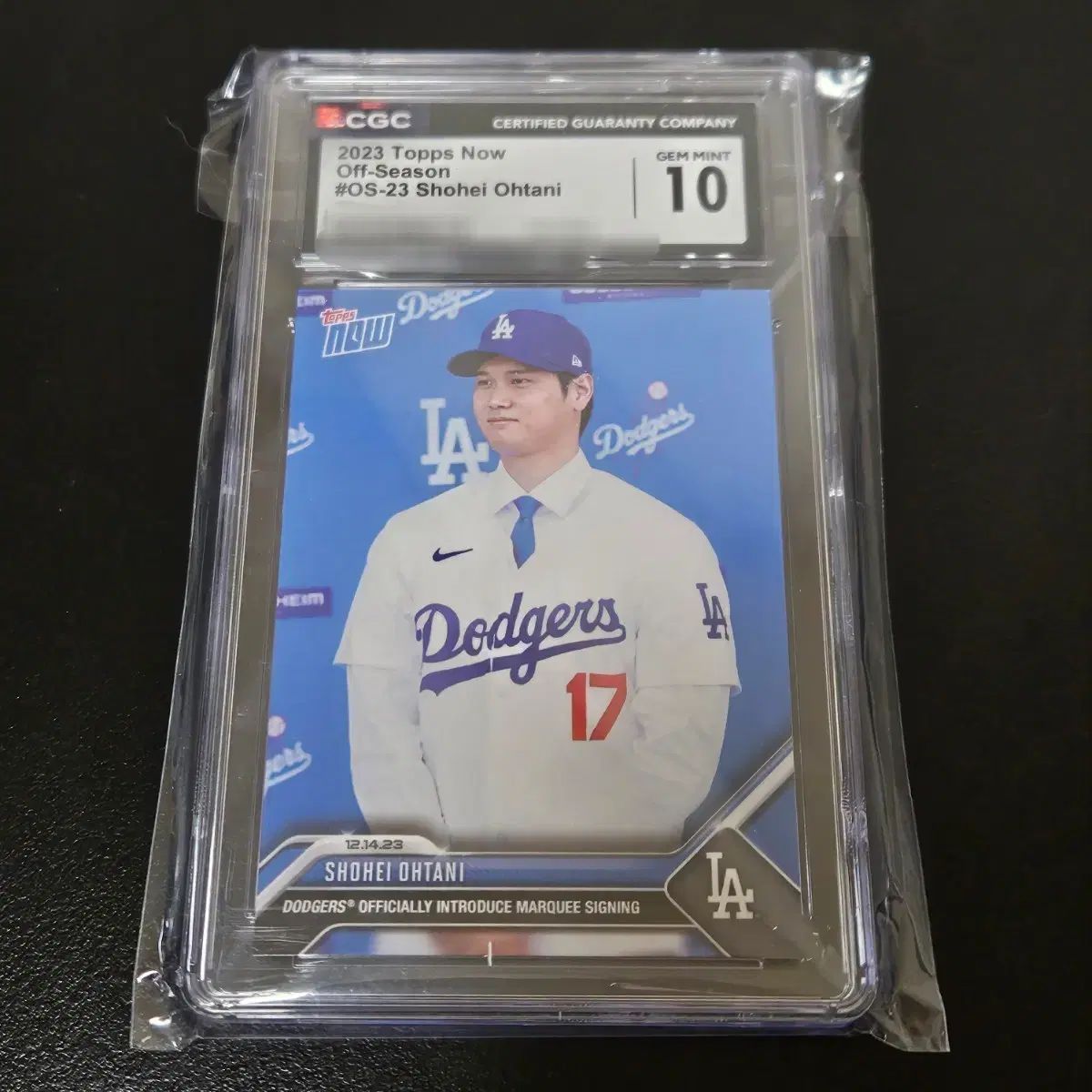 大谷 トップス カード 2023 OFF シーズン 入団 記念 CGC 10