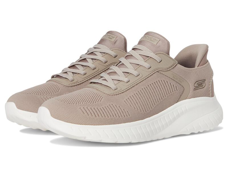 スケッチャーズ レディース シューズ スニーカー BOBS from SKECHERS HandsFree Slipins Bobsport Chaos Current Muse Taupe トープ