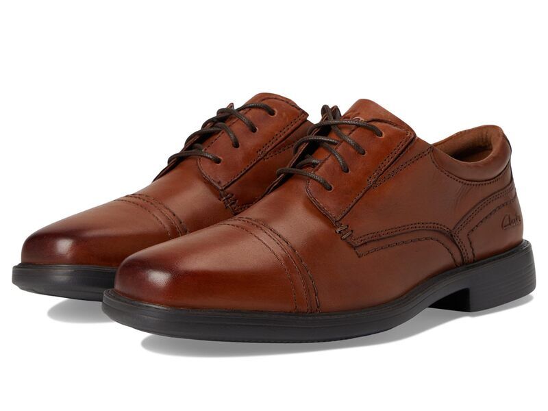 クラークス メンズ シューズ オックスフォード キャップ Clarks DressLite Cap Tan タン