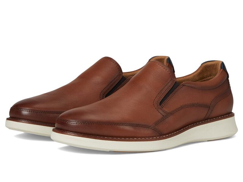 フローシャイム メンズ シューズ スリッポン・ローファー Florsheim Launch Moc Toe SlipOn Cognac Multi マルチカラー