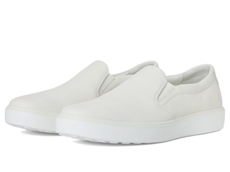 エコー メンズ シューズ スニーカー ECCO Soft 60 SlipOn Sneaker White ホワイト