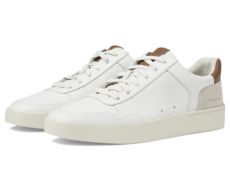 ヴィンス メンズ シューズ スニーカー レース Vince Peyton LaceUp Sneakers Chalk White Lea ホワイト