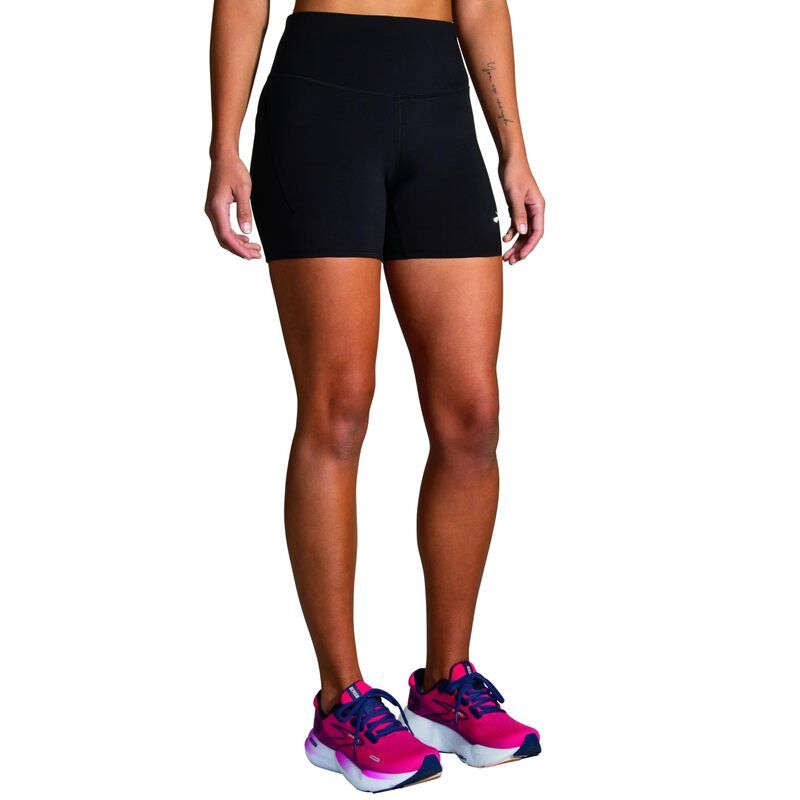 ブルックス レディース ボトムス ハーフパンツ・ショーツ Brooks Spark 5 Short Tights Black ブラック