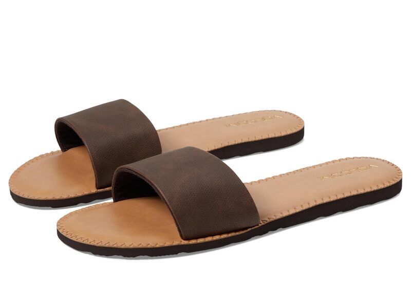ボルコム レディース シューズ サンダル Volcom Simple Slide Dark Brown ブラウン 11,455円