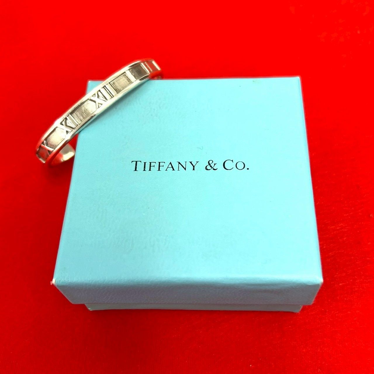 極 美品 TIFFANY&Co. ティファニー アトラス バングル シルバー925 ブレスレット アクセサリー シルバー 234-2