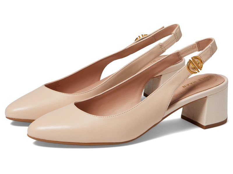 コールハーン レディース シューズ ヒール Cole Haan The GoTo Slingback Pump 45 mm Bleached Tan Le タン