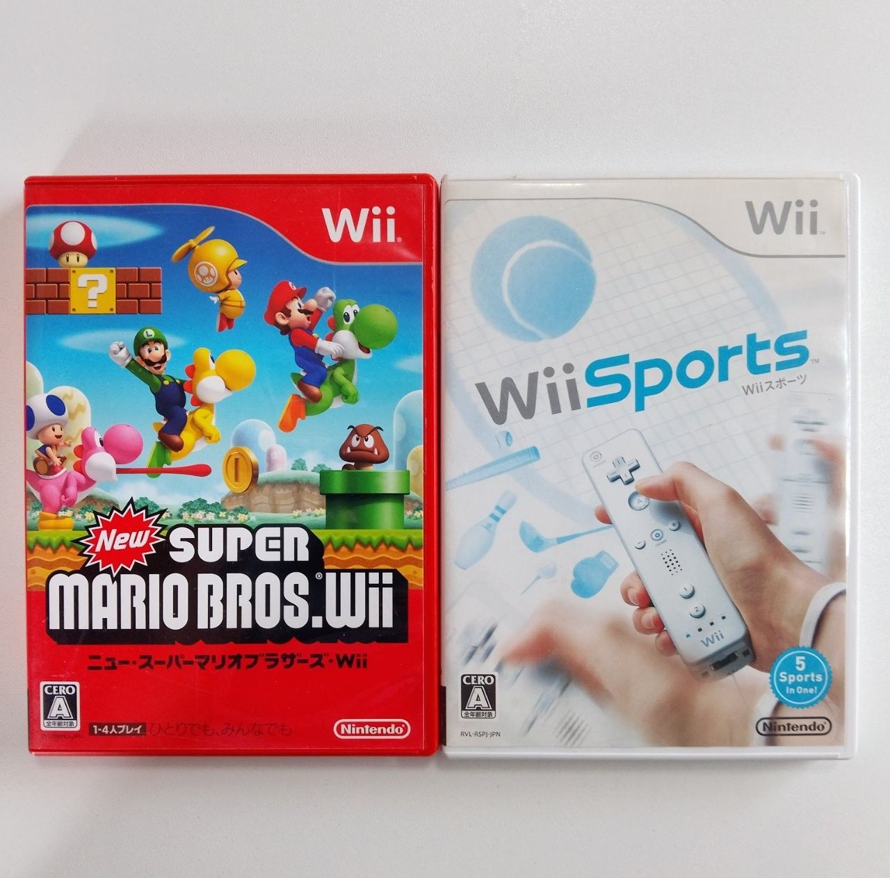 wii】NEW スーパーマリオブラザーズWii/Wii sports 2本セット - メルカリ