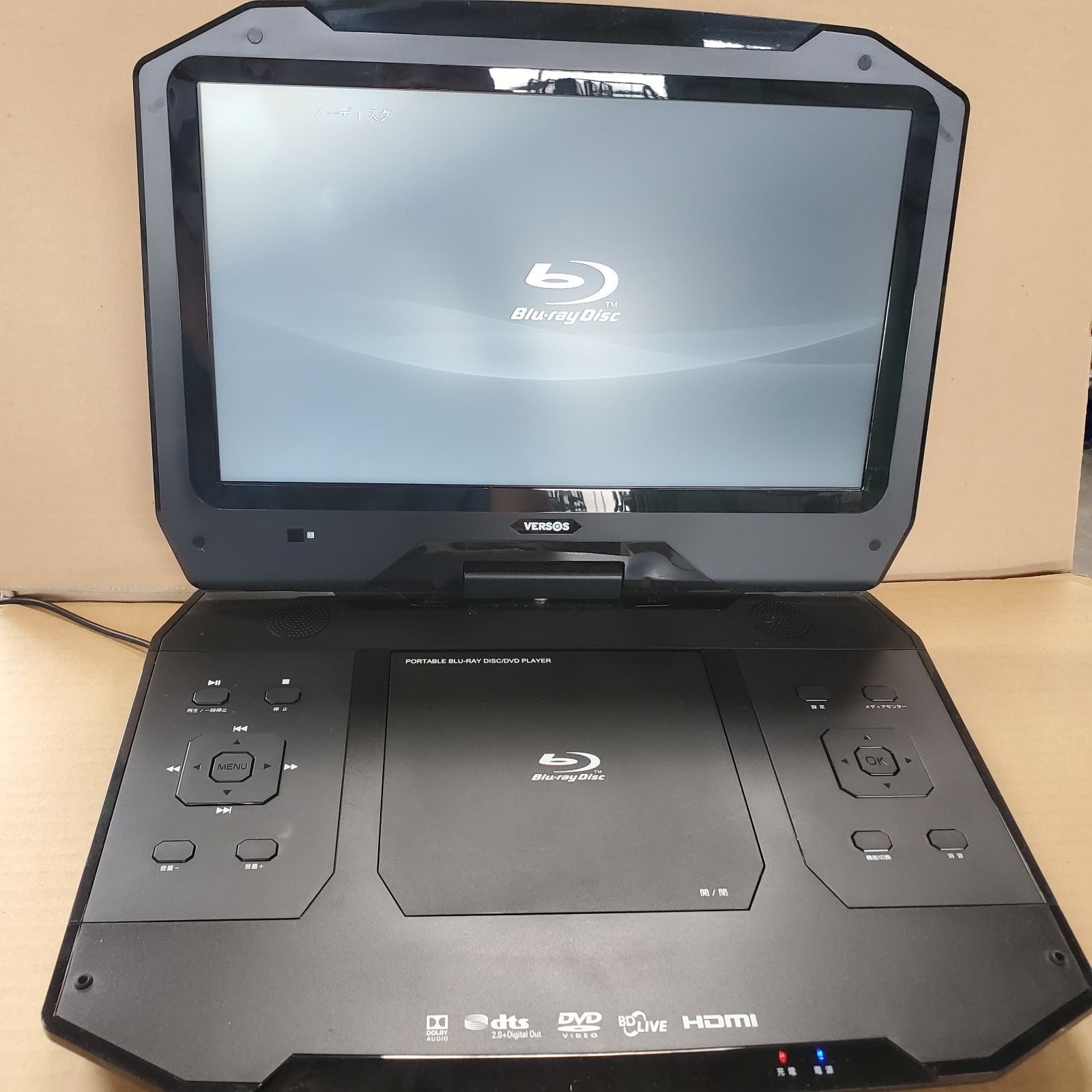 VERSOS VS-BD1400 ポータブルブルーレイプレーヤー 2020年製 14インチ】VERSOS ポータブルブルーレイディスク VS-BD1400 DVD