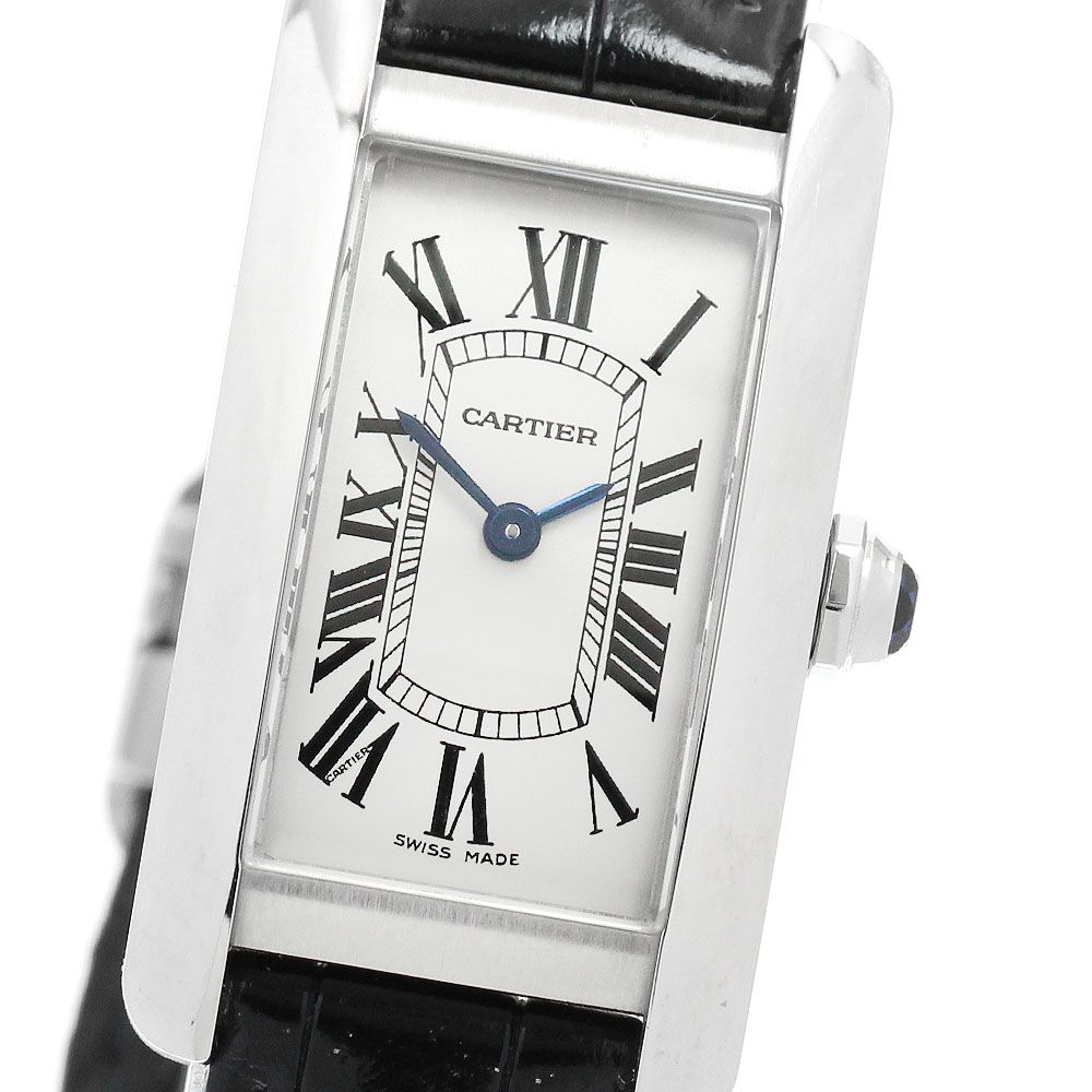 カルティエ CARTIER WSTA0016 タンクアメリカン SM クォーツ レディース _960414