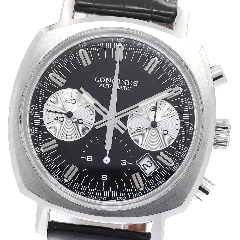 ロンジン LONGINES L2.791.4 ヘリテージ 1973 クロノグラフ デイト 自動巻き メンズ _957043