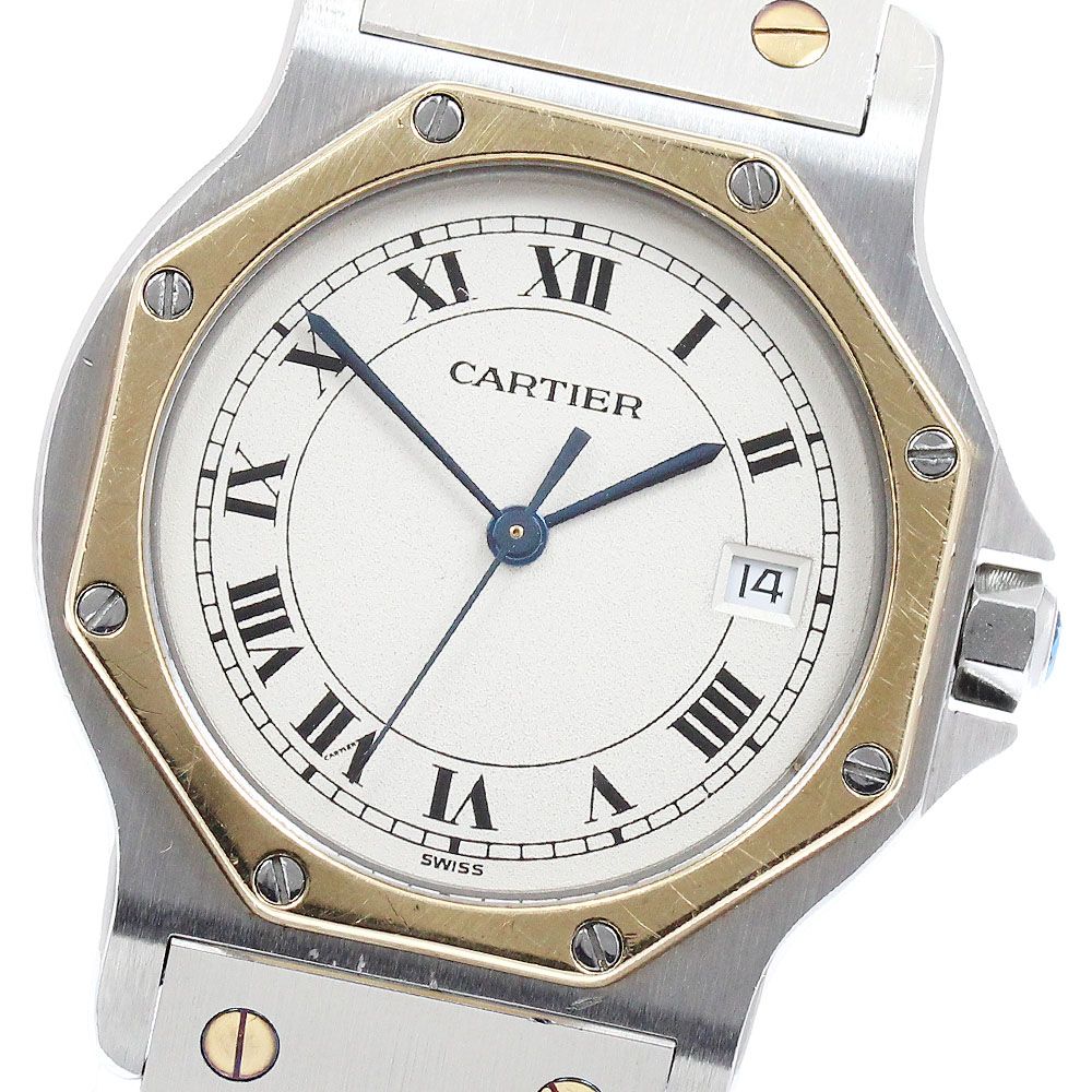 カルティエ CARTIER W2001583 サントスオクタゴン LM デイト クォーツ メンズ 保証書付き_945109 225,450円