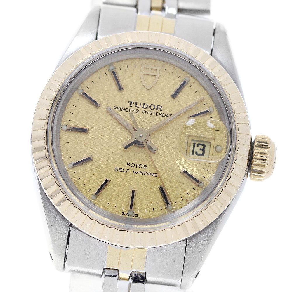 チュードル TUDOR 92413 プリンセス オイスターデイト YGベゼル 自動巻き レディース _957151
