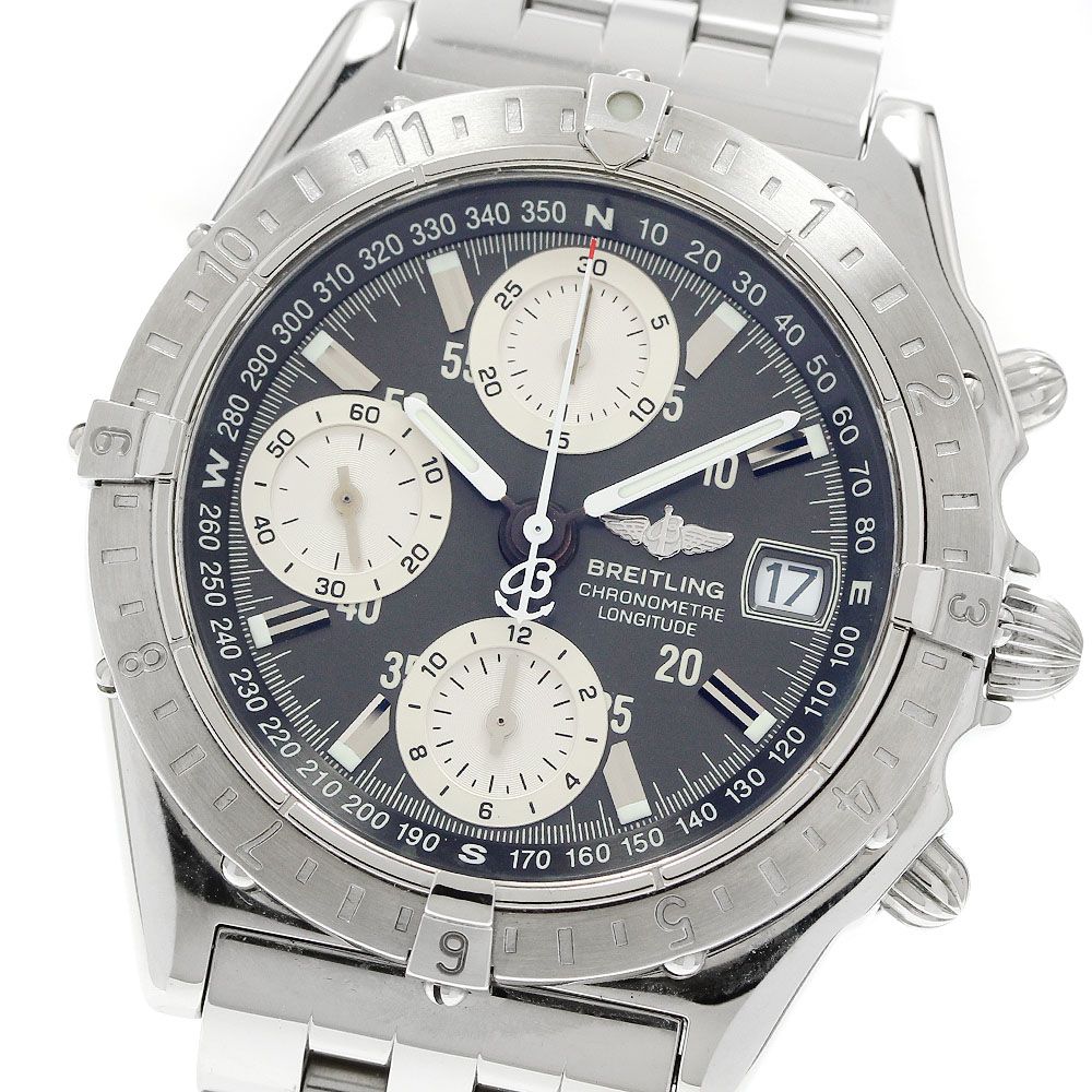 ブライトリング BREITLING A20348 クロノマット ロンジチュード GMT デイト 自動巻き メンズ 良品 箱・保証書付き_950351