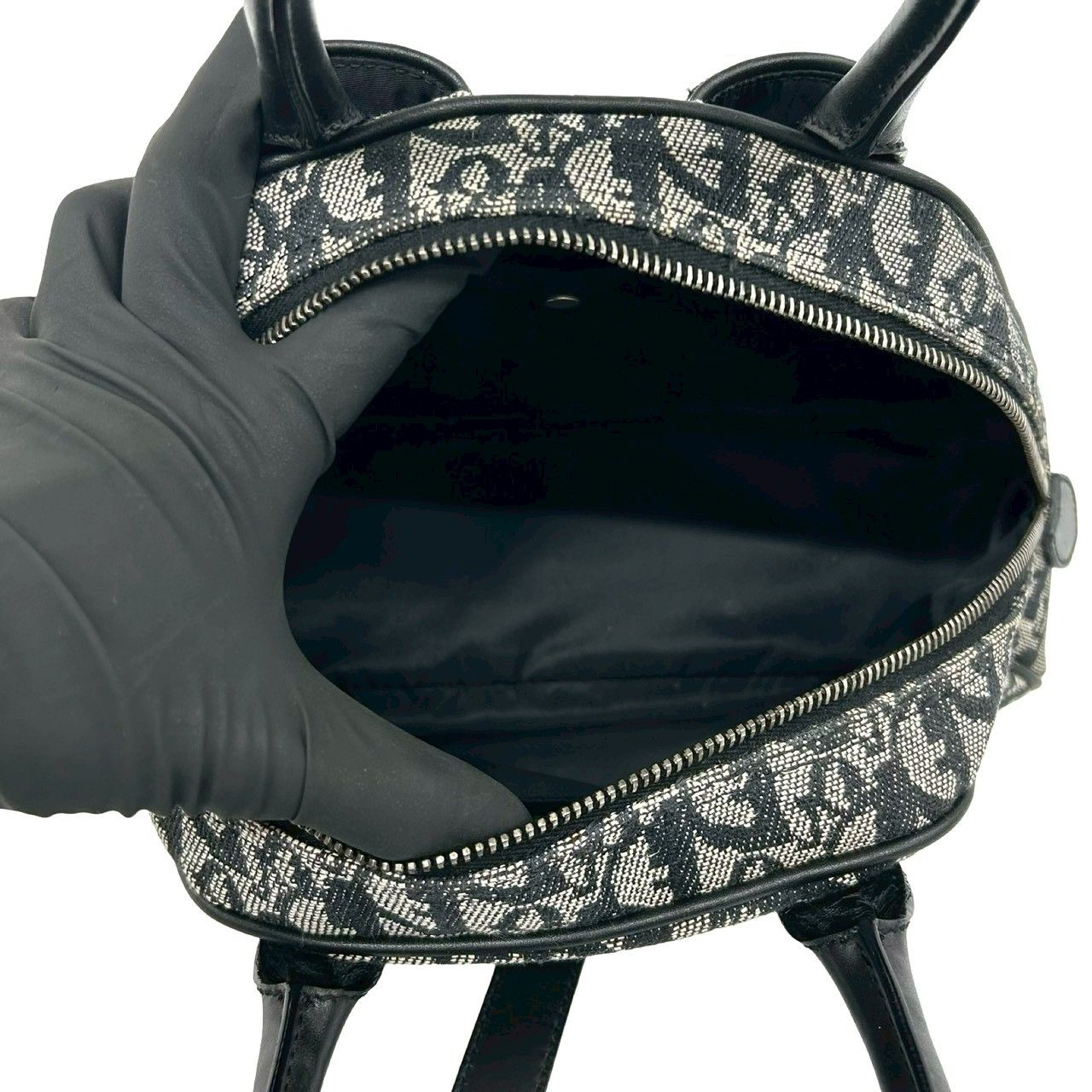 極 美品 Christian Dior ディオール ダブルサドルバッグ トロッター 柄 